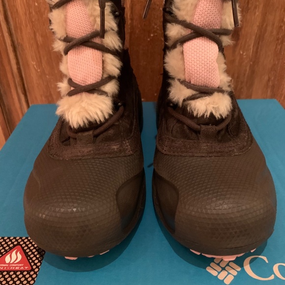 Columbia Youth Heather Canyon Snowboots Size 6 - Picture 9 of 16